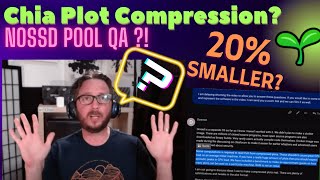 Chia Plot Compression Pool a Scam or Real?? NOSSD Chia Pool Interview QA 🤔🌱 20-30% Smaller Plots ??