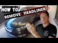 How to REMOVE & INSTALL a SEDAN HEADLINER on a FORD FG g6e