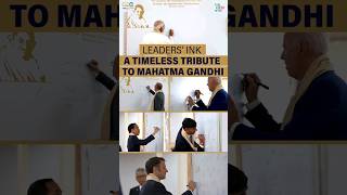 Leaders Ink a Timeless Tribute to #MahatmaGandhi | #Shorts