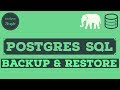 Postgres | PostgreSQL Export Database | Postgres Backup Restore | PostgreSQL Tutorial