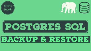 Postgres | PostgreSQL Export Database | Postgres Backup Restore | PostgreSQL Tutorial