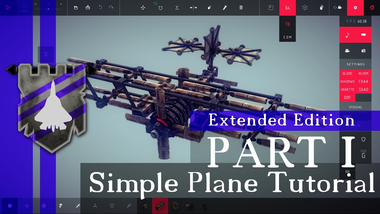 How To Build A Plane In Besiege [Extended Edition] - Basic Simple Plane ...