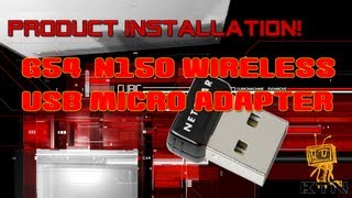 Product Install! - NetGear G54/N150 Wireless USB Micro Adapter WNA1000M