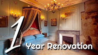 Time-Lapse: 365 Days of A Chateau BEDROOM Renovation | Before & After Transforma
