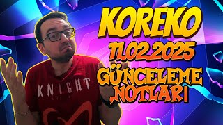 KOREKO 11.02.2025 Güncelleme Notları🙄| Knight Online