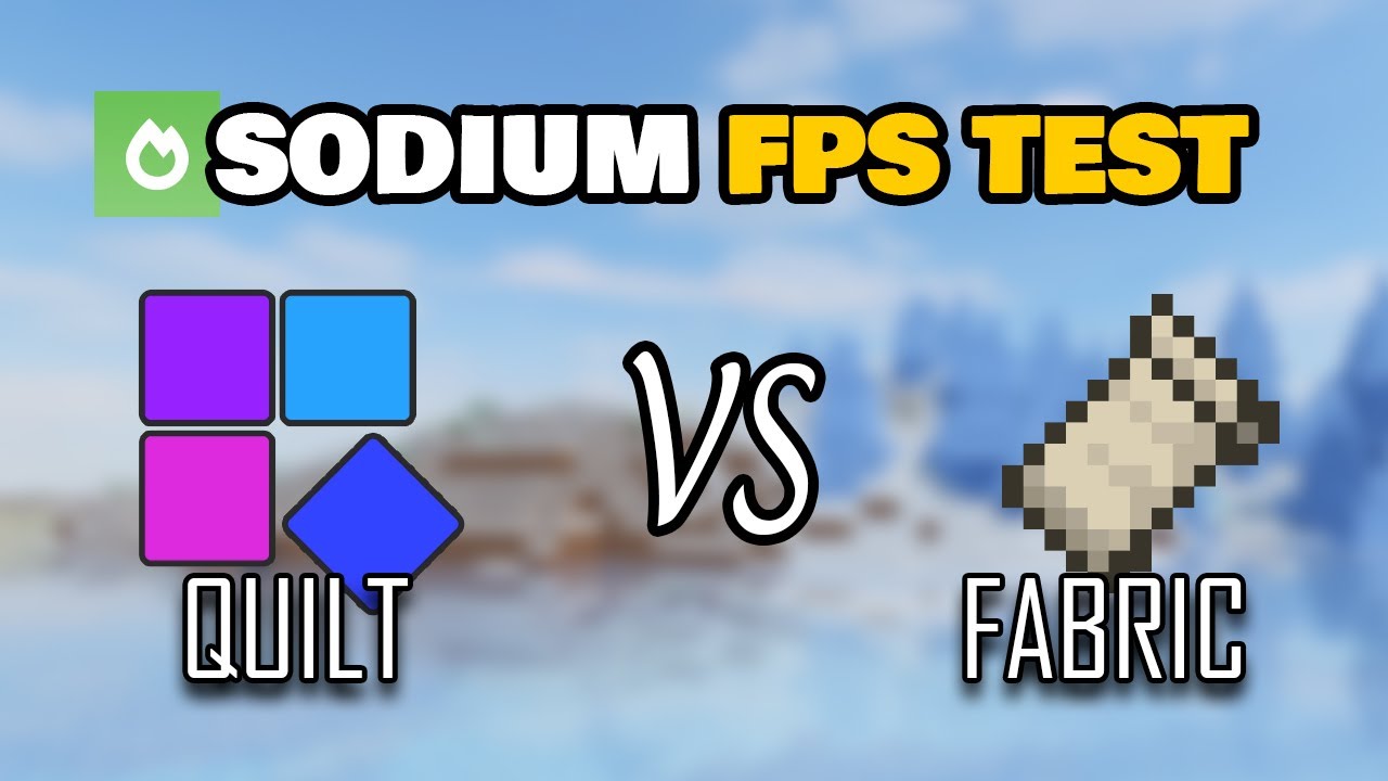 Quilt Vs Fabric Mod Loader Sodium Mod Fps Test Minecraft 1 18 2 Youtube