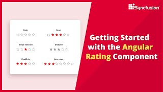 Getting Started with the Angular Rating Component