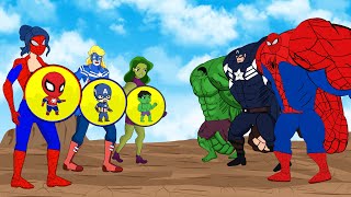 Evolution Of SPIDERMAN , CAPTAIN AMERICA \u0026 HULK Family PREGNANT : Who Is The King Of Super Heroes?