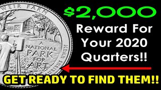 $2000 REWARD For A 2020 West Point Washington Quarter?! - GET READY TO FIND THEM!