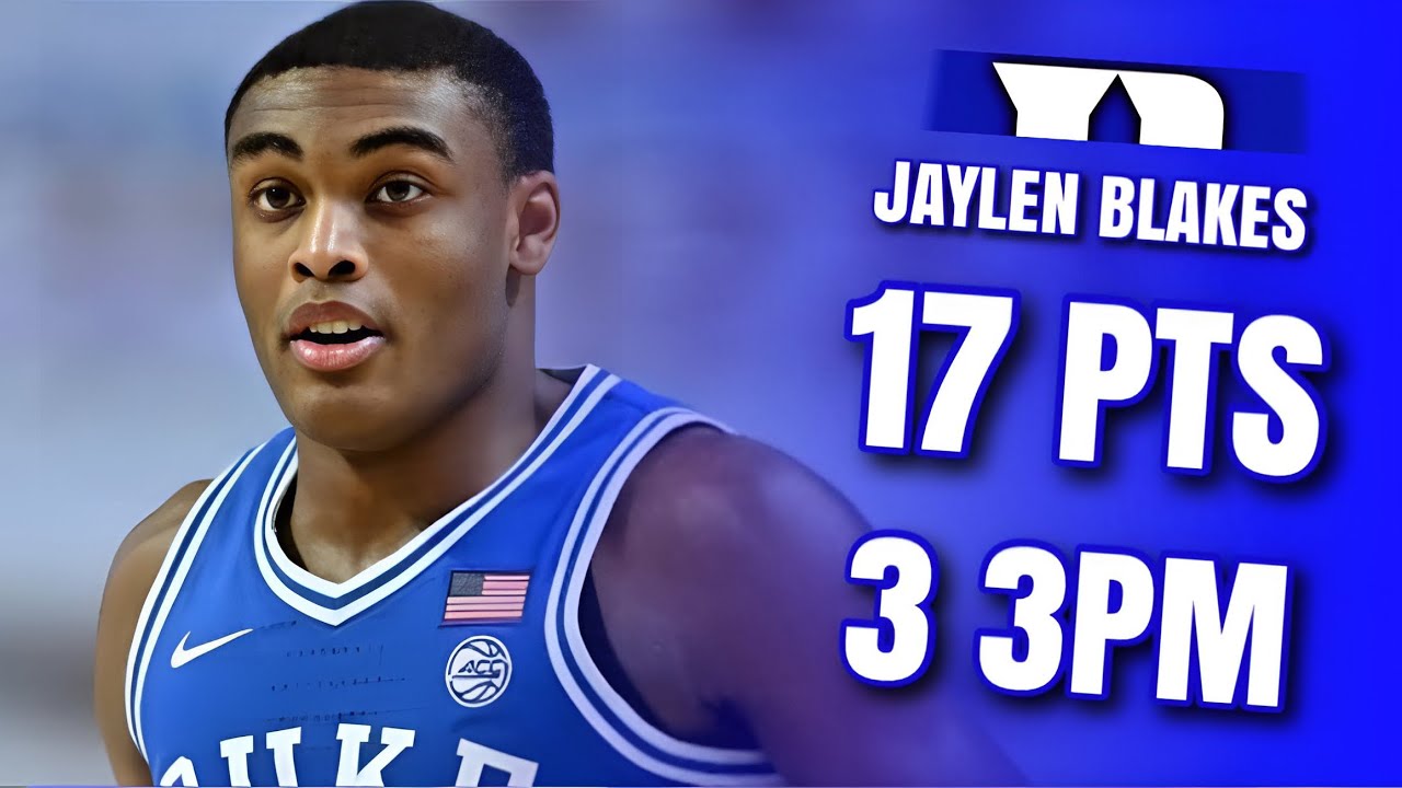 Jaylen Blakes 17 PTS, 3 AST, 3 3PM Highlights | Duke At Wake Forest ...