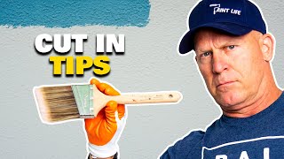 How to paint a straight line.  Tips cutting in ceilings like a professional painter.