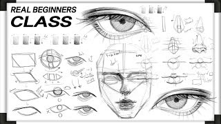 ✨ REAL BEGINNER LESSON [ EYE, NOSE, LIPS, RATIO COURSE ] ✨