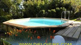 Piscine bois octogonale difloisirs