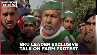 BKU leader Rakesh Tikait in an exclusive conversation with Mirror Now