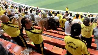 【応援団トランペット３台迫力！】我らの阪神をみんなで歌う！ 2015-7-3 横浜スタジアム