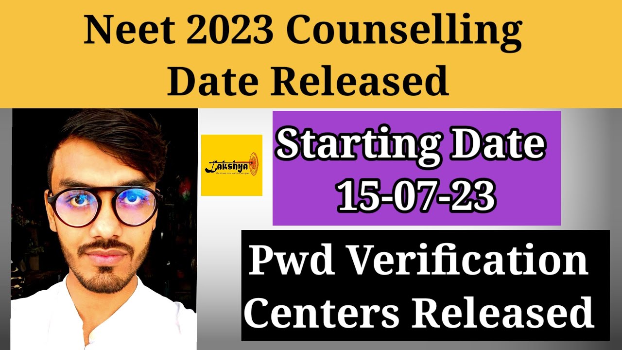 Neet 2023 MBBS Counselling Date Released | MCC Counselling Schedule | # ...