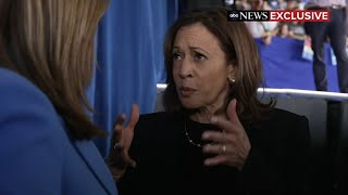 ABC News' Mary Bruce speaks with Kamala Harris during NC visit