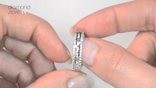 HG49 322XUY - Katie 1ct Diamond Full Eternity Ring In Platinum