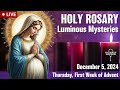 🔴 Rosary Thursday Luminous Mysteries of the Rosary December 5, 2024 Praying together