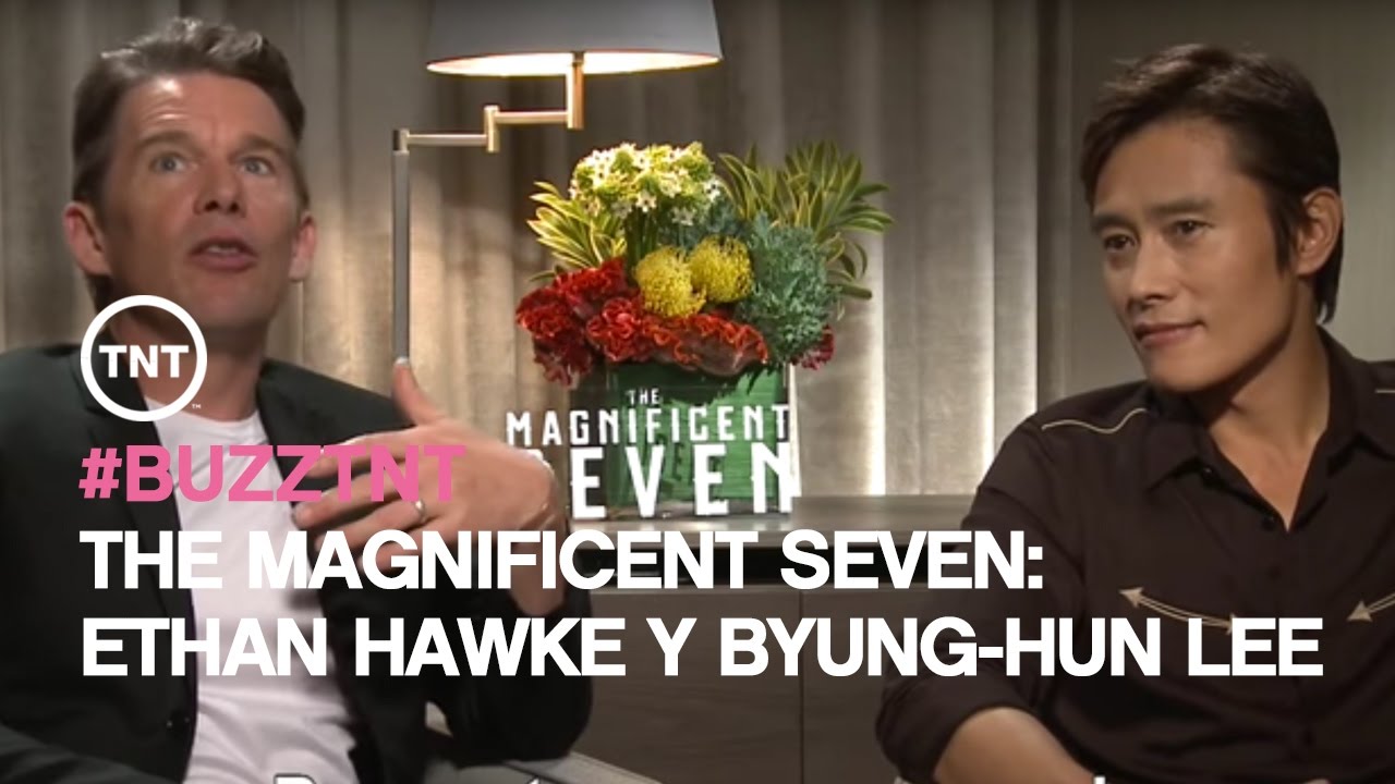 #BuzzTNT | The Magnificent Seven: Ethan Hawke Y Byung-hun Lee - YouTube