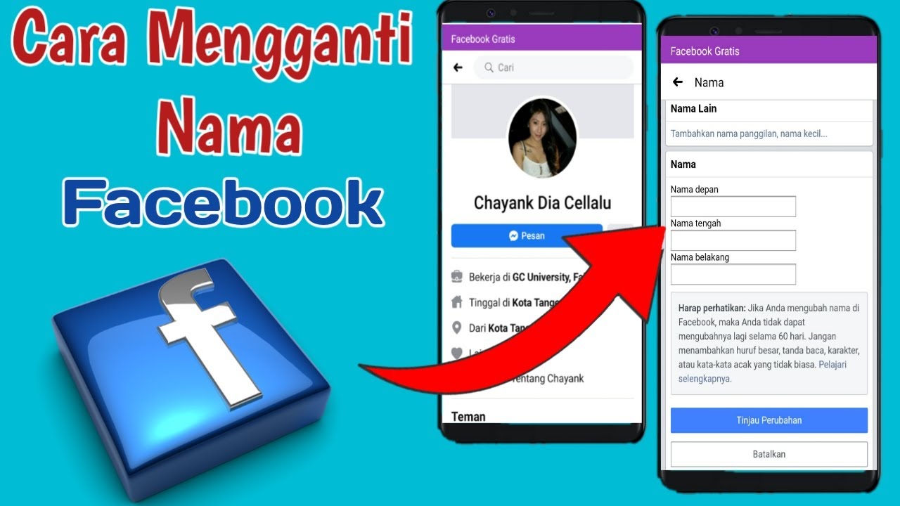 Bagaimana Cara Mengganti Nama Facebook | Hutomo