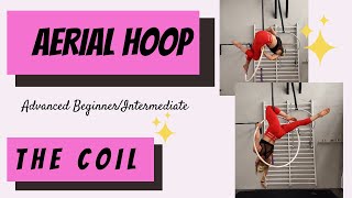 the coil on aerial hoop/Lyra tutorial