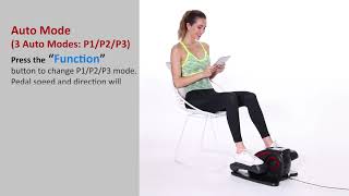 ANCHEER Under Desk Electric Mini Elliptical Machine | Portable Exercise Elliptical Trainer