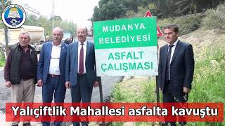 MUDANYA BELEDİYESİ'NDEN YALIÇİFTLİK'E 2,5 KM ASFALT