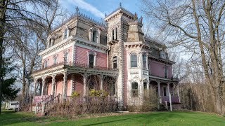 Abandoned 1860's Pink Victorian Mansion - Found Room for Underground Railroad