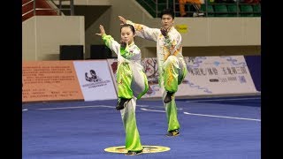 Double Taijiquan 混合双人太极拳 第5名 福建队 高浩楠 张黎 9.71分 fu jian  gao hao nan zhang li