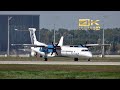 Bombardier DHC-8-402 from Universal Air 9H-SWW arrival at Munich Airport MUC EDDM