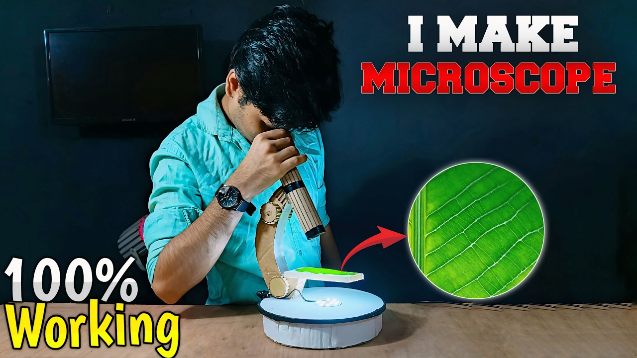 How To Make A Microscope At Home With Cardboard Science Project Go It