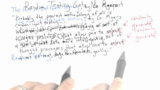 Complaints About Random Testing - Software Testing