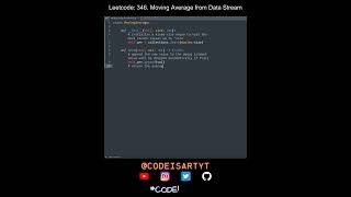 Leetcode 346. Moving Average from Data Stream in Python | Python Leetcode | Python Coding Tutorial