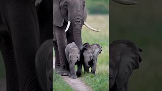 elephant and baby elephants #elephant #babyelephant #cuteanimals #youtubeshorts #shorts