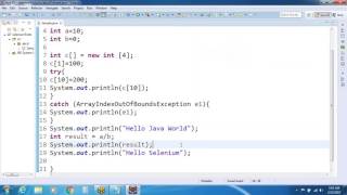 Selenium 17: Java Methods - User defined Methods