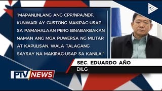 DILG, naniniwalang 'di sinsero ang CPP-NPA-NDF sa peacetalks