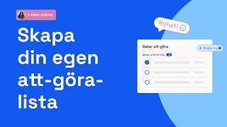 Mina uppgifter: Skapa din egen att-göra-lista