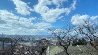 【近鉄奈良線】瓢箪山〜石切駅　大阪市内を高台から望む