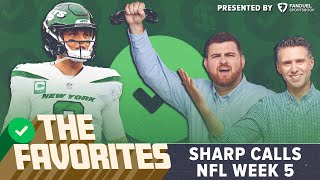 Professional Sports Bettor Picks NFL Week 5 | Sharp Calls & NFL Bets from The Favorites Podcast