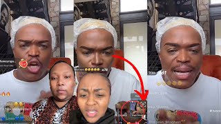 Somizi and Gogo Skhotheni going off at each other because of Dominic Zaca after calling her “Ntate”