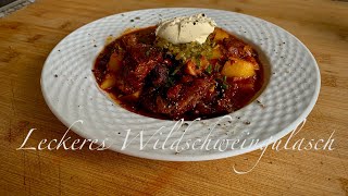 Leckeres Wildschweingulasch  #WildaufWild #Gulasch #hunting #cooking #Jagd #Waidmannsheil