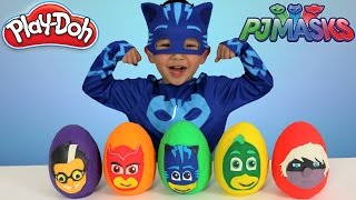 Play-Doh Surprise Eggs Opening Fun With Catboy Gekko Owlette Ckn Toys