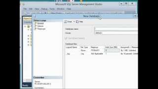Topic #2 Create a New Fresh Database in SQL Server 2012