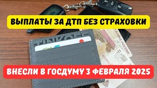 Выплаты по ОСАГО за ДТП без полиса внесли в Госдуму