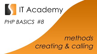 PHP08 - easy PHP tutorial & lesson - creating and calling methods