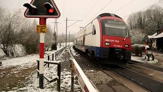 Two Railway Crossings at Regensdorf / 2 Bahnübergänge bei Regensdorf, Schweiz 2018