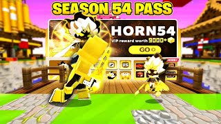 Buying New Season 54 Pass! (Star Sprite Pet) | Blockman Go Bedwars