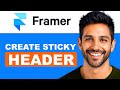 How To Create Sticky Header In Framer (Full Guide)