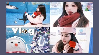 Vlog/00后周末记：广州也能看雪看企鹅啦！冰雪世界过圣诞～